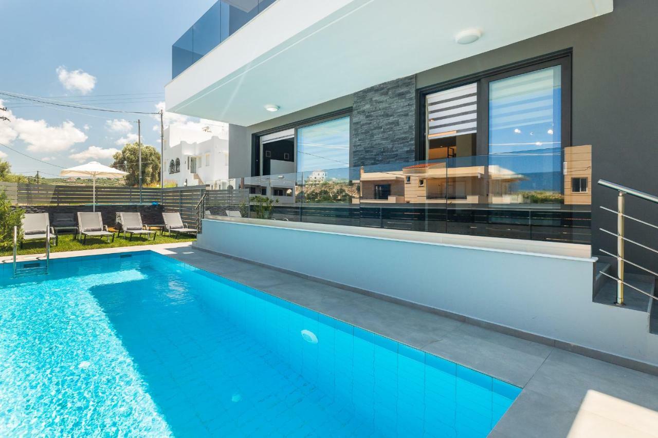 Nisos Villa, Pool & Heated Spawhirlpool, Walking To Beach, By Thinkvilla Sfáka Exterior foto